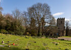 Roald Dahl gravesite at St Peter and St Paul Churchyard