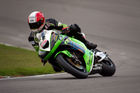 Michael Rutter (Isilon MSS Discovery Kawasaki) during British Superbikes qualifying session
