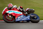 Leon Haslam (Airwaves Ducati) during British Superbikes qualifying session