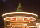 Merry-go-round by the Eiffel Tower, at night