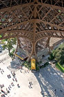 Eiffel Tower base viewed from 1st level
