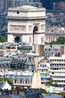 Arc de Tromphe viewed from the Eiffel Tower