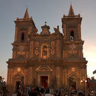 The lights get switched on as everyone waits for the fireworks to begin