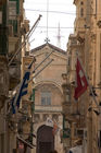 One of the main streets running through Valletta