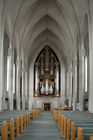 View inside Hallgrimskirkja
