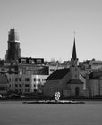 Fr�kirkjan with Hallgrimskirkja in background