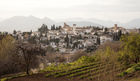 View from the path towards the Palacio de Generalife at the Alhambra