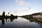 Hot-air balloons over Chateau d'Amboise