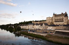 Hot-air balloons over Chateau d'Amboise