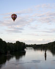 Hot-air balloon over Chateau d'Amboise