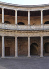Inside the Palacio de Carlos V at the Alhambra