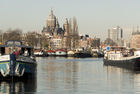 View into Amsterdam from the Nemo museum