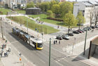 Berlin Wall Memorial as seen from the Bernauer Strasse Visitor Centre