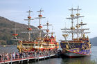 Pirate boats on Lake Ashi in Hakone