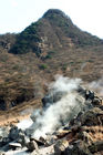 Steam escaping the mountain, Owakudani Valley