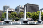 Waterfalls in Wadakura Square