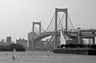 View of Rainbow bridge and Tokyo Bay from Odaiba