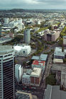Panoramic view of central Auckland from the Skytower