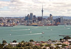 Auckland skyline viewed from Mt Victoria peak