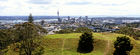 View of Auckland skyline from top of Mt Eden