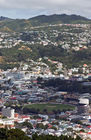 Basin Reserve cricket ground viewed from Mt Victoria Lookout