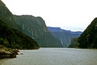 View from boat on Milford Sound