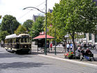City tram near to Christ's College