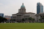 Cricket being played outside the Old Supreme Court