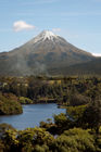 View of Mt Taranaki from Lake Mangamahoe