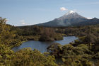 View of Mt Taranaki from Lake Mangamahoe