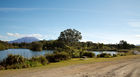 View of Mt Taranaki from Lake Mangamahoe