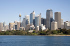 Sydney skyline viewed from Sydney Harbour