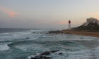 Sunset view of the Umhlanga lighthouse