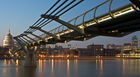 St Paul's Cathedral with the Millenium Bridge and Tower 42