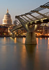 St Paul's Cathedral and the Millenium Bridge
