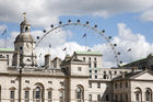 Horse Guards Parade with the London Eye in the background