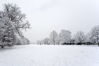 Canons Park in the snow