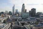 View from City Tower of the CIty and Docklands