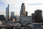View from City Tower of the CIty and Docklands