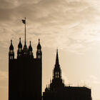 Silhouette of the Houses of Parliament
