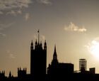 Silhouette of the Houses of Parliament