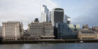 City skyline from the Thames