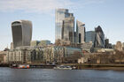 City skyline from the Thames