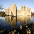 View of castle and moat
