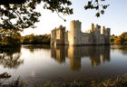 View of castle and moat