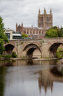 Hereford cathedral and Wye Bridge